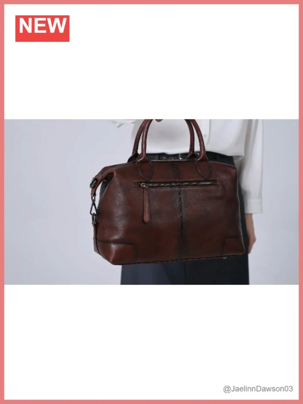 Genuine Leather Satchel Tote Large Top Handle Crossbody Purse with Adjustable